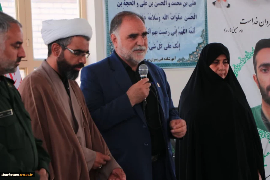 مراسم یادبود شهدای اقتدار دانش آموخته آموزشکده پسران بیرجند شهیدمهندس مهدی زیبا و شهید مهندس اسماعیل نادی مقدم 25
