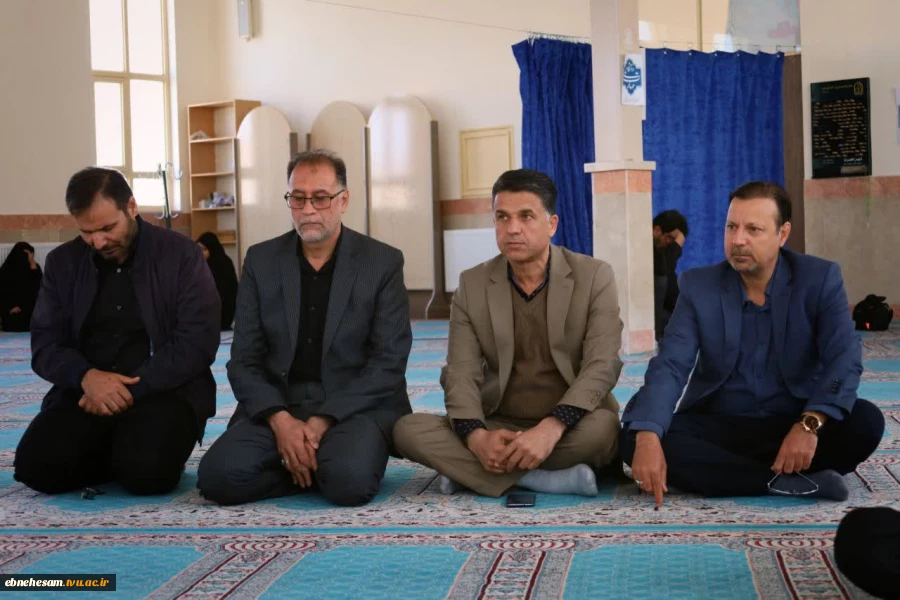 محفل سوگ اربعین سید الشهدای ایران، قائد شهید امت (قدس سره) و شهدای جنگ رمضان و ذکر دعای پرفیض زیارت عاشورا با حضور مدیرکل دفتر برنامه بودجه ،تحول اداری و بهره وری دانشگاه ملی مهارت 6