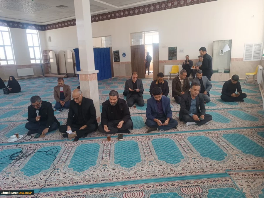 محفل سوگ اربعین سید الشهدای ایران، قائد شهید امت (قدس سره) و شهدای جنگ رمضان و ذکر دعای پرفیض زیارت عاشورا با حضور مدیرکل دفتر برنامه بودجه ،تحول اداری و بهره وری دانشگاه ملی مهارت 7