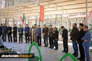 دلجویی و تکریم خانواده های معزز شهیدان رضا اورادی و حسین آخوندی با حضور رئیس دانشگاه واحد استان ، مدیرکل دفتر برنامه بودجه ،تحول اداری و بهره وری دانشگاه ملی مهارت  5