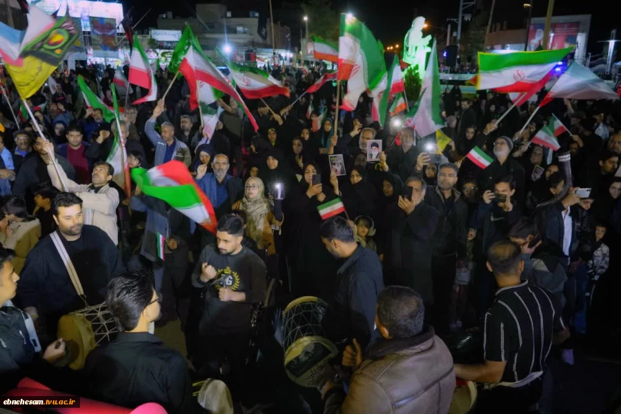حضور پر شور و شعور همکاران به همراه خانواده ها و جمعی از دانشجویان دانشگاه ملی مهارت واحد استانی خراسان جنوبی در محفل سوگ اربعین قائد شهید امت (قدس سره)  6