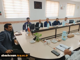 حضور رئیس دانشگاه ملی مهارت استان خراسان جنوبی در جلسه بررسی شاخص های بارگذاری و صحت سنجی سامانه جامع اعضای هیأت علمی دانشگاه ملی مهارت ( جامی )  5
